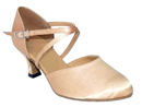 FeatherLite Dance Shoes Carol Light Tan Satin