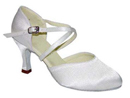 FeatherLite Dance Shoes Carol White Satin